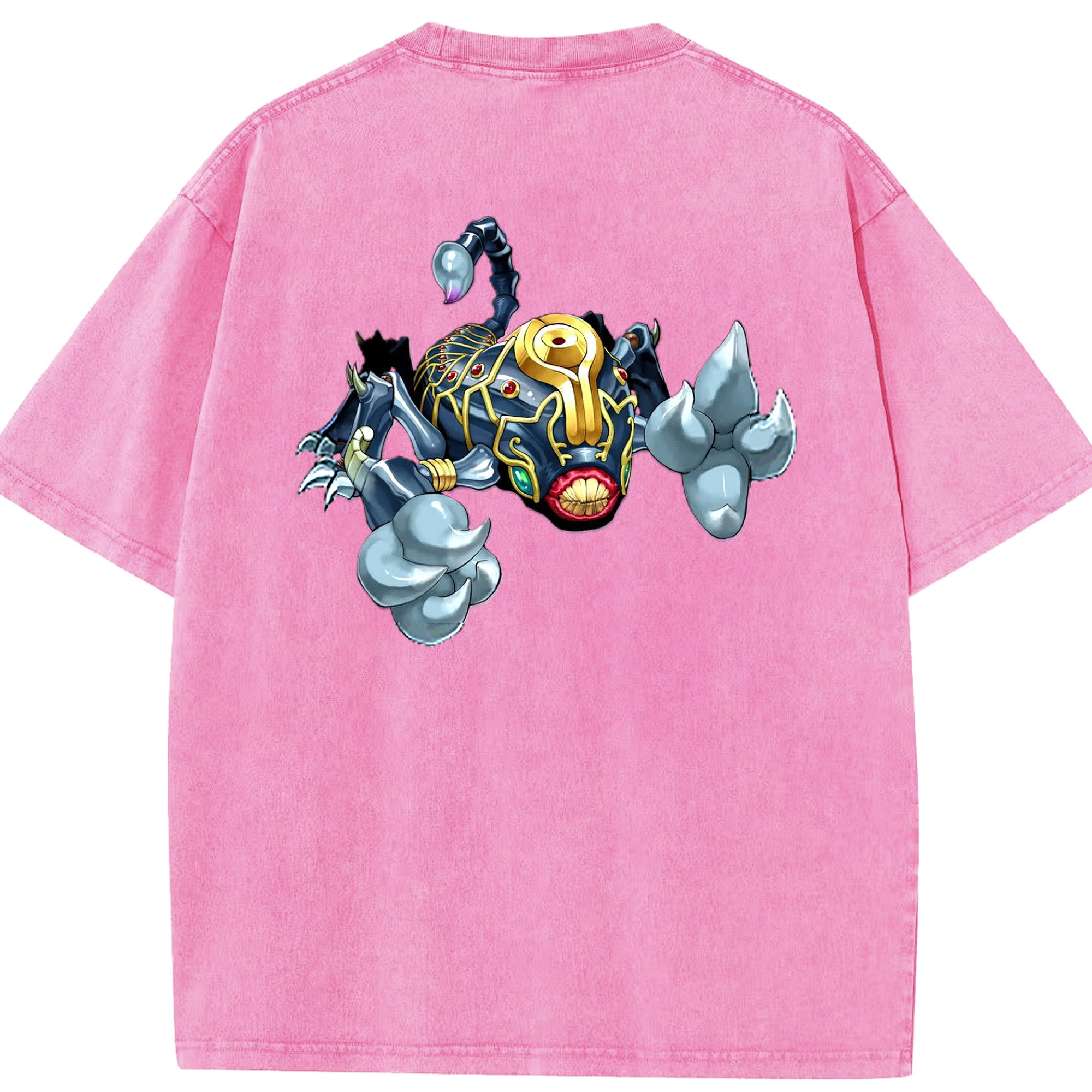 （画像用） 遊☆戯☆王 Yu-Gi-Oh! 綿100% ヴィンテージ風 半袖Tシャツ（背面プリント）